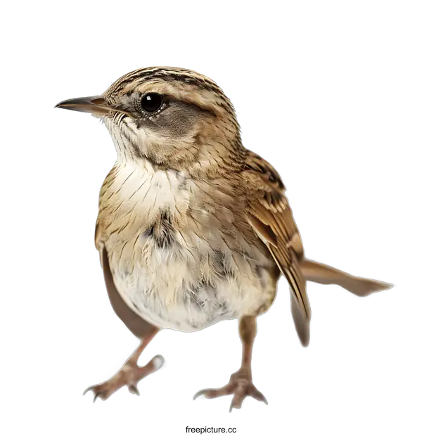 [Transparent Background PNG]Brown Bird on White Background