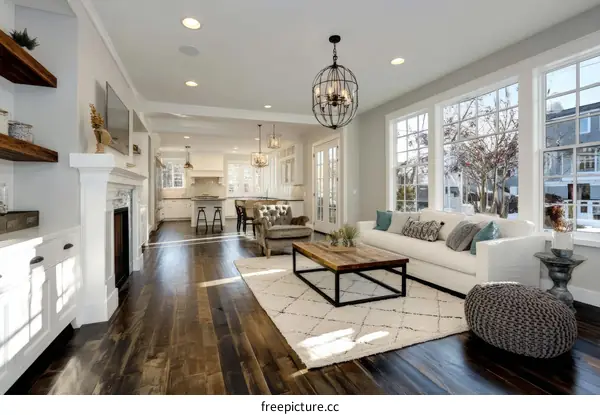 Modern Farmhouse Living Room Interior Design