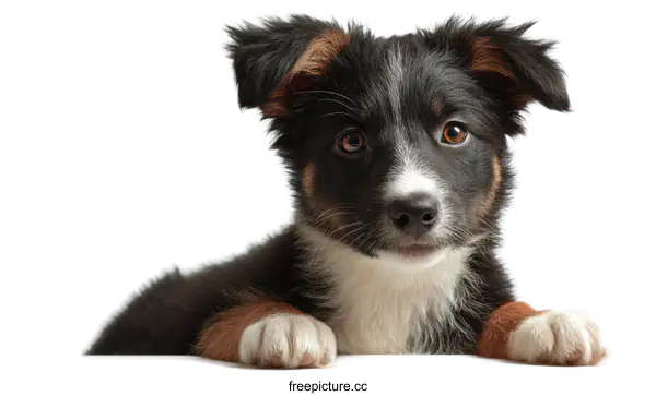 [Transparent Background PNG]Adorable Puppy Peeking Over the Edge