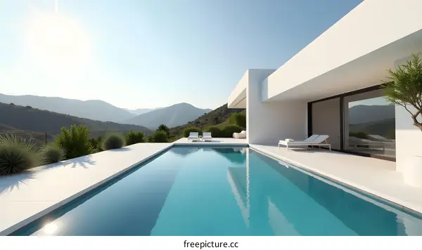 Modern Villa with Infinity Pool and Mountain View