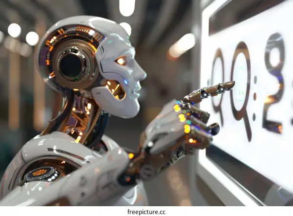 Humanoid Robot Interacting with a Digital Screen