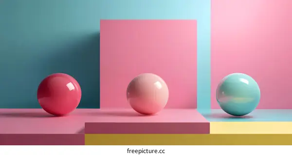 Abstract Colorful Balls Background
