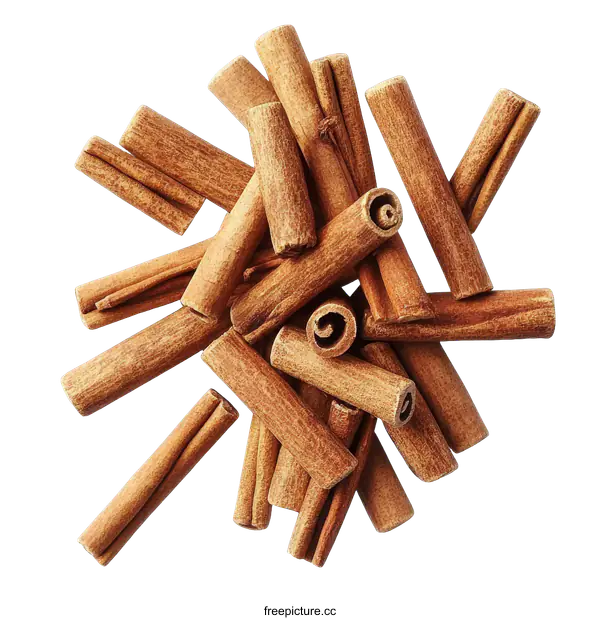 [Transparent Background PNG]Dried Cinnamon Sticks Close-up