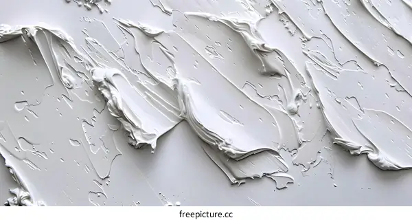 White Abstract Oil Painting Texture