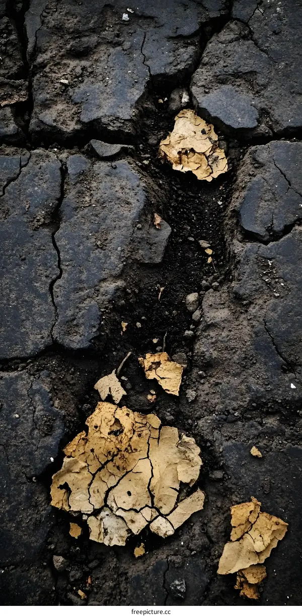 Cracked Earth with Dry and Brown Texture