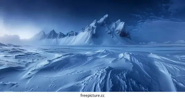 Majestic Snow-Capped Mountains: A Winter Wonderland