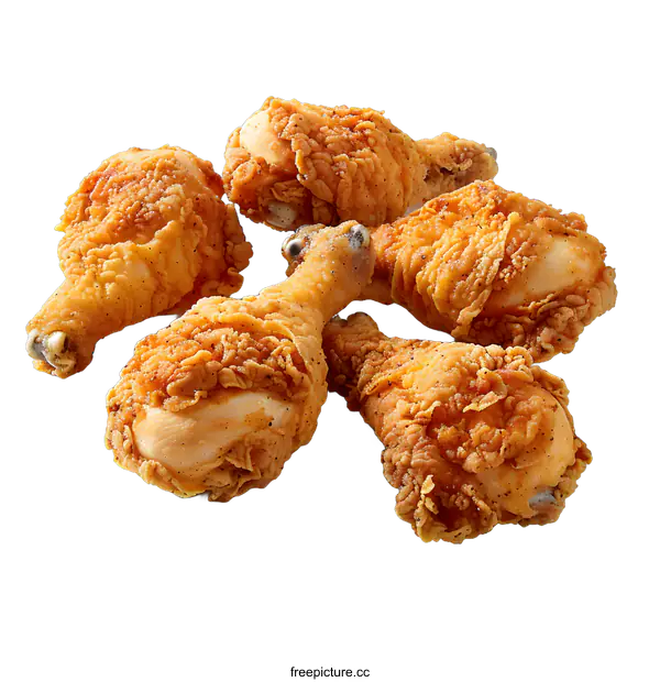 [Transparent Background PNG]Crispy Fried Chicken Drumsticks