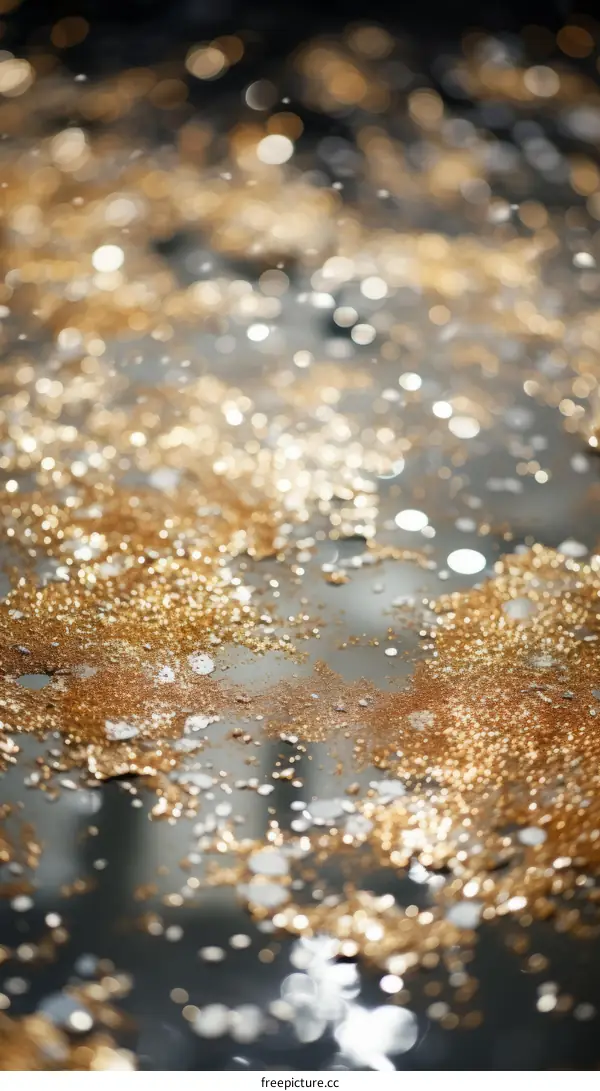 Golden glitter texture background