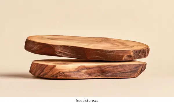 Natural Wood Cutting Board Display