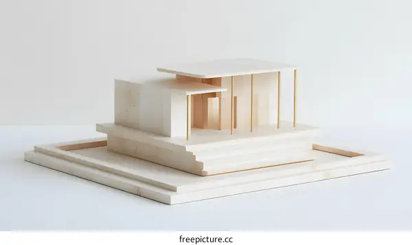 Minimalist Wooden Model Home Architecture Design