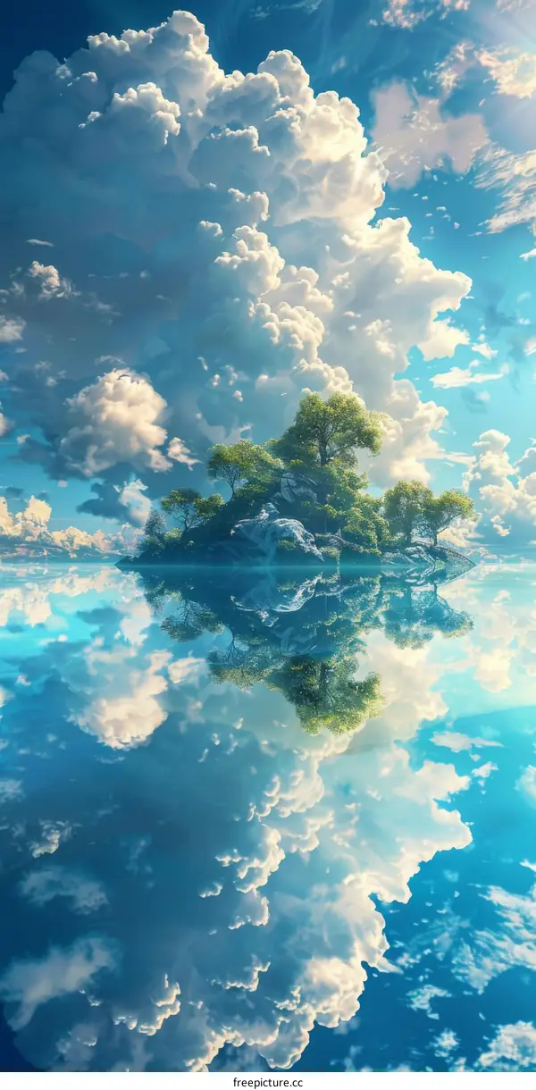 Secluded Island Oasis: Tranquil Haven amidst Azure Waters