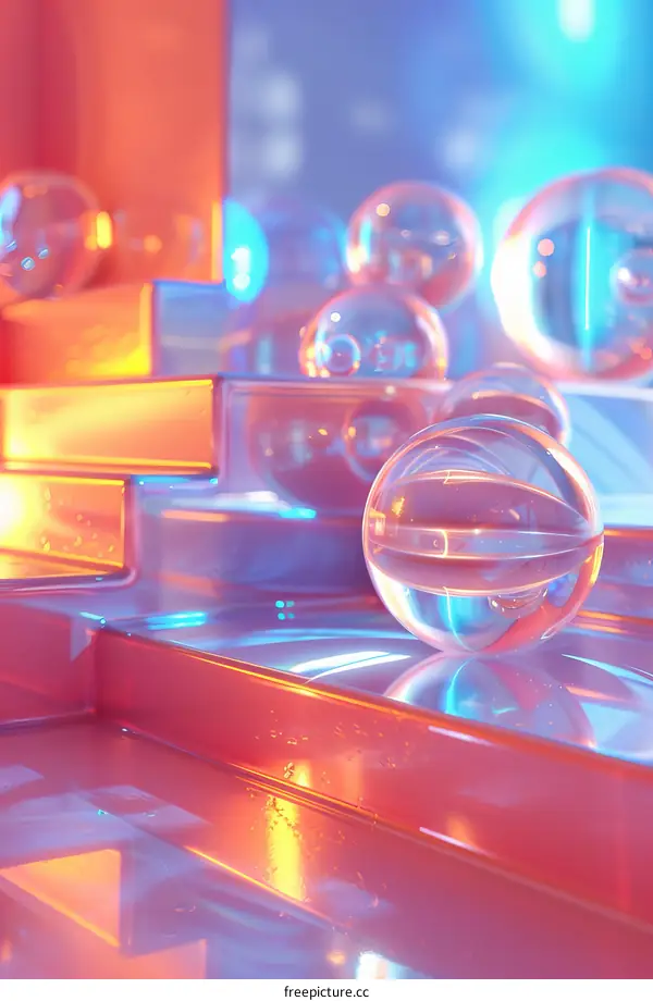 Abstract Colorful Geometric Shapes Design