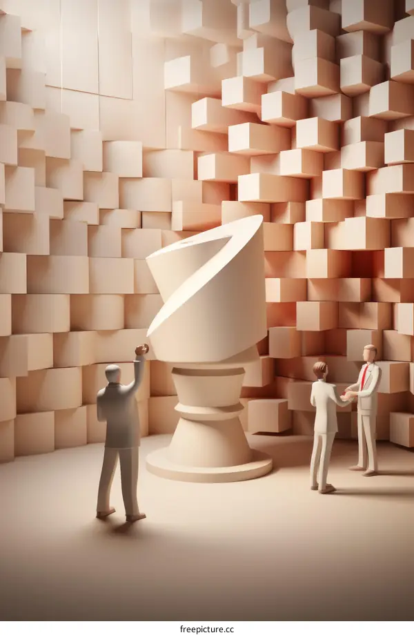 Business Strategy And Planning, Businessman Playing Chess