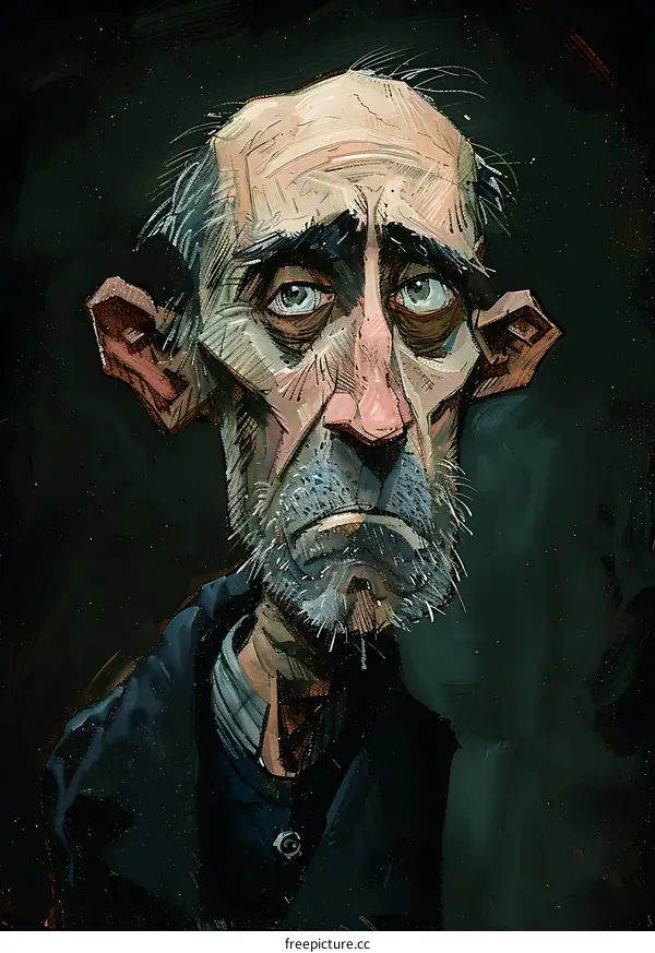 Portrait of a Sad Man