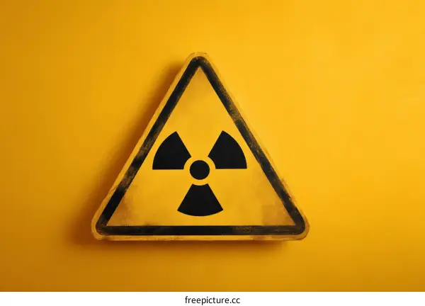 Warning Sign Nuclear Radiation Hazard Symbol