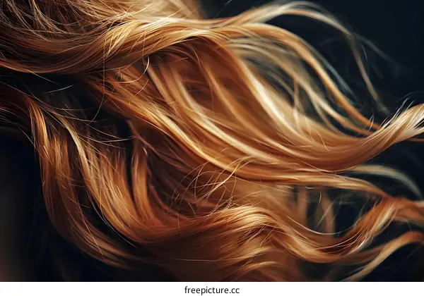 Wavy Golden Blonde Hair