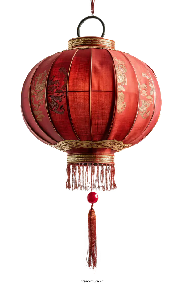 [Transparent Background PNG]red chinese new year lantern