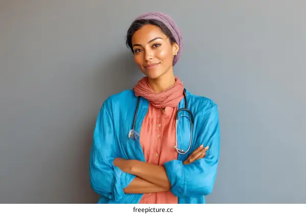 Female Doctor with Confident Posture