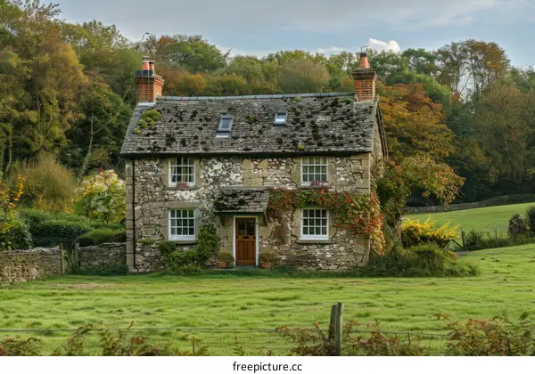 Stone Cottage in the English Countryside