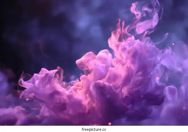 Abstract Purple Smoke Patterns