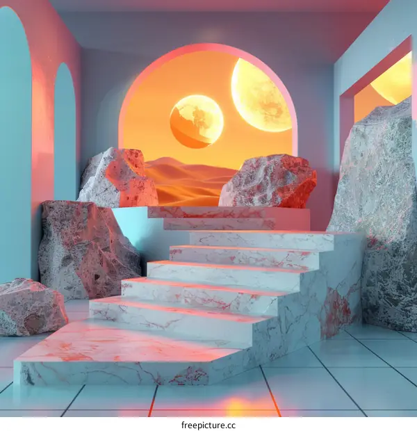 Neon Desert Interior Design