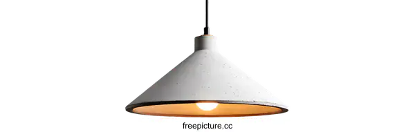 [Transparent Background PNG]Modern Concrete Cone Pendant Lamp