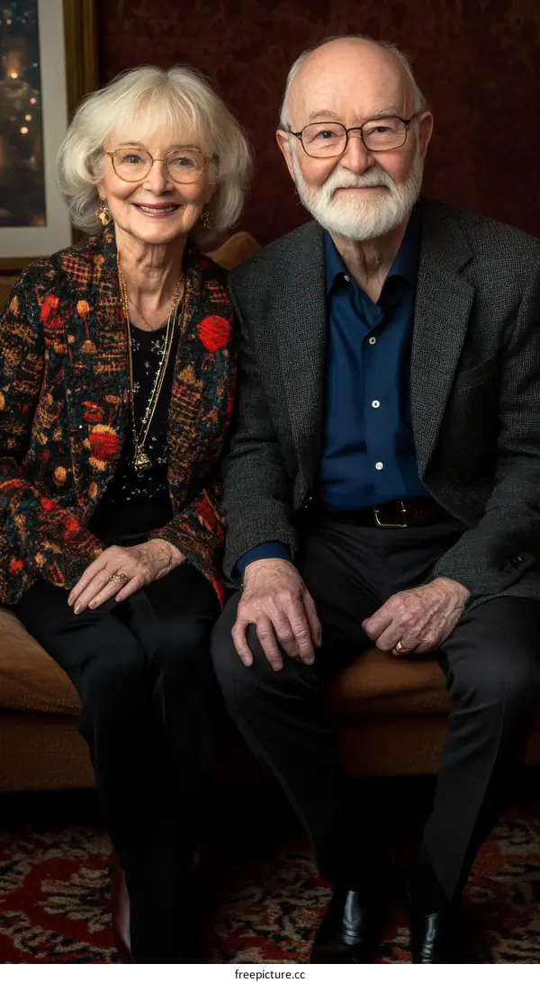 Portrait of a Couple Seniors