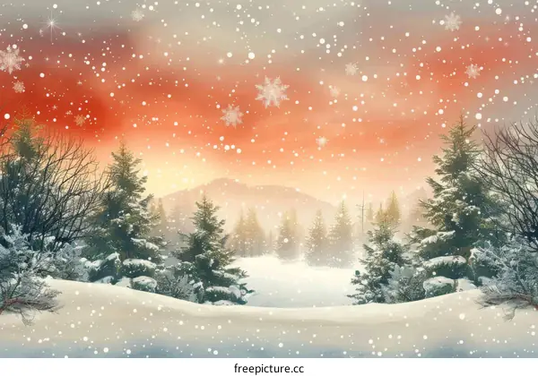 Winter Snow Forest Serenity