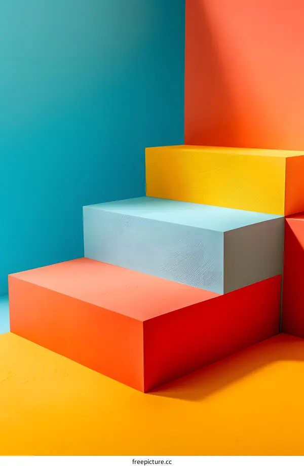 3d rendering of podium or pedestal