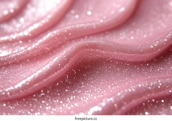 Closeup Pink Glitter Texture Background