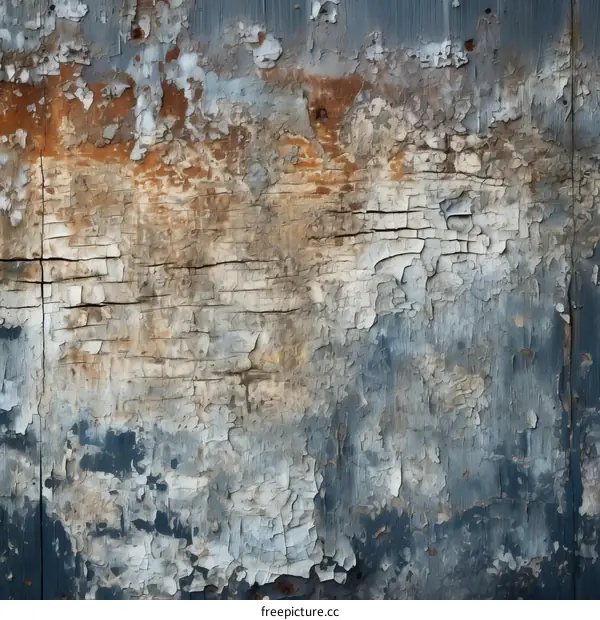 Blue Weathered Wooden Wall Texture
