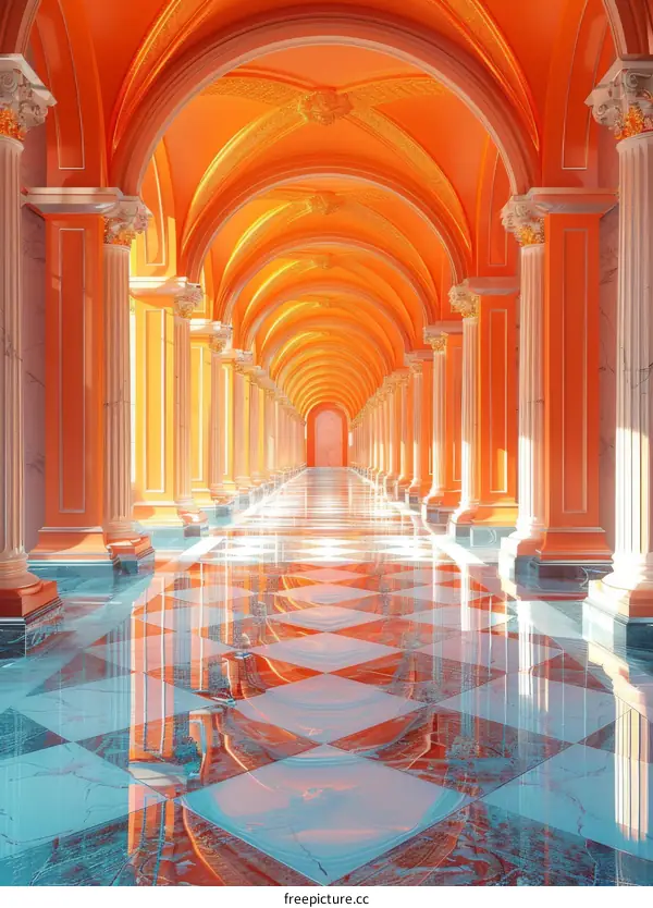 Surreal Orange Corridor