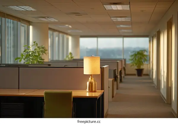 Modern Office Interior with Natural Light