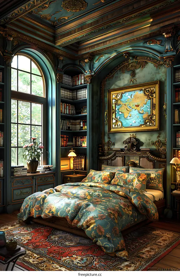 A bedroom in the Rococo style