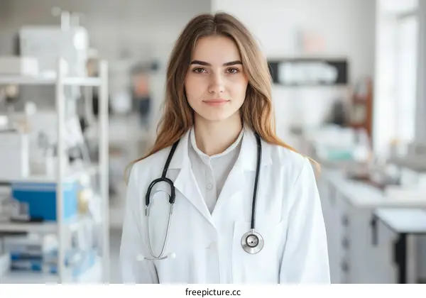 Female Doctor in Medical Laboratory