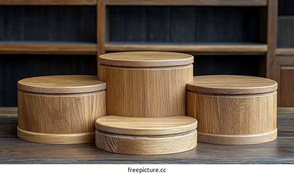 Wooden Display Platforms with a Stylish Look