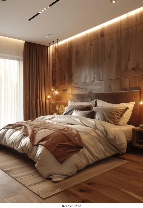 Modern Wooden Bedroom Interior Design