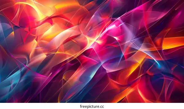 Abstract Lights: Vibrant Movement of Colors and Patterns