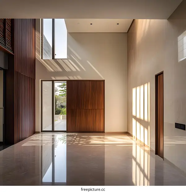 Modern Interior Design with Wood Accents and Natural Light