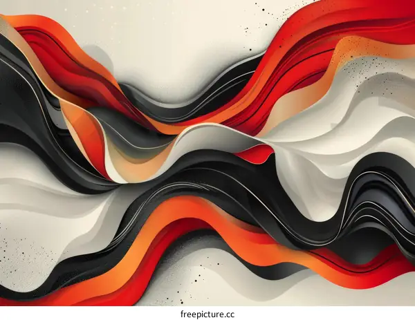 Abstract Dynamic Flowing Colors