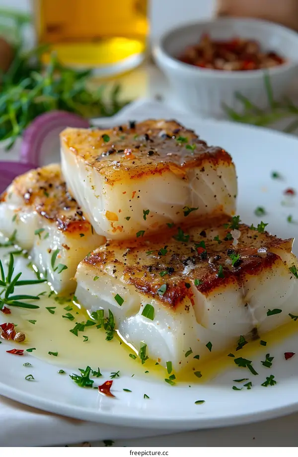 Fried fish with herbs and spices