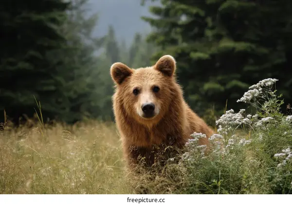 Brown Bear in a Natural Habitat