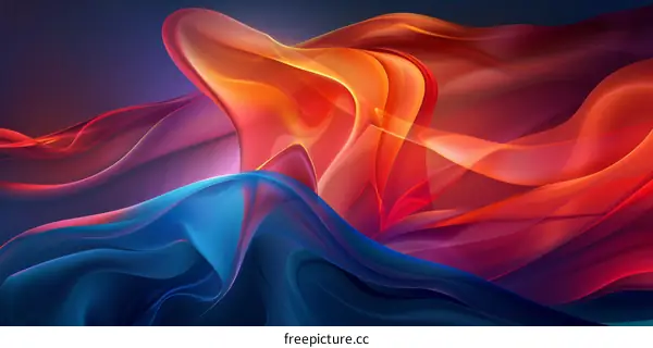 Abstract Colorful Flowing Forms