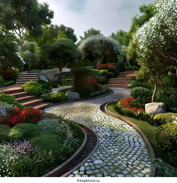 Garden landscape design renderings