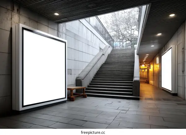 Urban Underground Advertisement Display