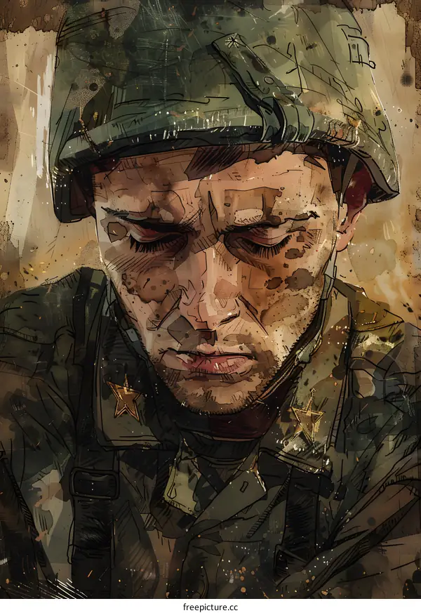 Portrait of a soldier