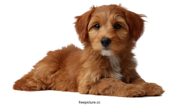 [Transparent Background PNG]Adorable Puppy Posing Against White Background