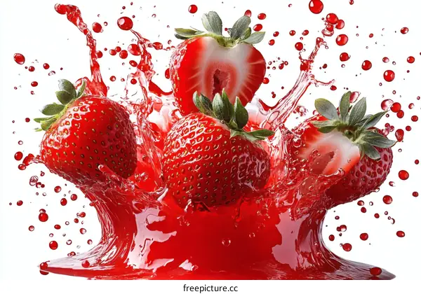 Fresh Strawberry Splash with Juice Burst