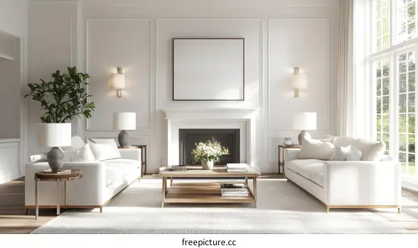 Modern Elegant Living Room Interior Design