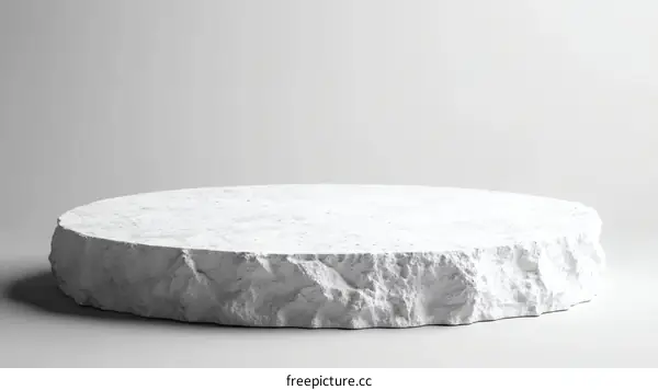 White Stone Product Display Stand